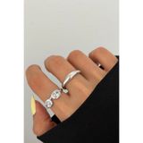 Lavian Accessories 2’li Fari Gold Yüzük Seti