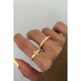 Lavian Accessories 2’li Pare Gold Yüzük Seti