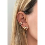 Lavian Accessories Gold Gümüş 2 li Kıkırdak Earcuff Seti