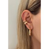 Lavian Accessories Gold Renk 2’li Yıldız Zirkon Taşlı Earcuff Seti