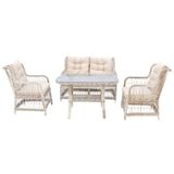 LaVida Bahçe Oturma Takımı | Rattan 2+1+1 ve Sehpa