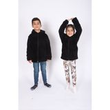 Lavin Welsoft Peluş Unisex Çocuk Ceketi - 01-Siyah - 3 - 4 Yaş