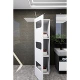 Lavina Banyo Kirli Sepetli Çamaşır Dolabı Beyaz