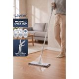 Lavine Mandallı Sprey Mop Mikrofiber Bezli Paslanmaz Çelik Saplı 4XL Bezlerle Kullanıma Uygun