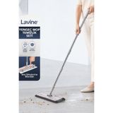 Lavine Yengeç Mop Temizlik Seti 360* Mandallı Yer Silme Çift Taraflı Mikrofiber Bezli Cam Duvar ve Cam Temizleme