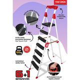 Lavinger Elegance 6+1 Geniş Basamaklı Kolay Taşıma Aparatlı Merdiven Kaliteli Paslanmaz