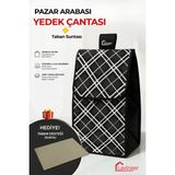 Lavinger Pazar Arabası Yedek Çantası Taban Suntası Hediye ! - Siyah