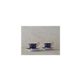 Lavinia New Bone China 4 Parça 2 Kişilik Kahve Fincan Takımı 90 ml Lacivert