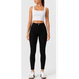 LAVİNİM Kadın Siyah Yüksek Bel Arka Cepli Skinny Jean Kot Pantolon - %98 Pamuk Likralı Toparlayıcı Tayt Pantolon