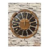 Lavintadesign Dekoratif İsme Özel Ahşap Halatlı Duvar Saati 50 Cm