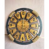 Lavintadesign Kişiye Özel Ahşap Duvar Saati 50 Cm