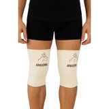 Lavinya Angora Yün Dizlik, Krem Renk, S-M/L-XL/2XL Beden, Kış ve Yaz Kullanımı için Bay-Bayan Dizlik