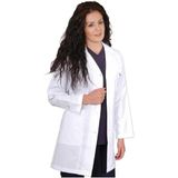 Lavinya Doktor Önlüğü, Unisex, Beyaz, 50-58 cm, Alpaka Kumaş, Klasik Yaka, Uzun Kollu, 3 Cepli, Çıt Çıt Düğmeli, Bel Kuşaklı (2XL)