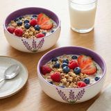 LAVIRA El Yapımı Seramik Salata Kasesi, Yulaf Granola ve Kahvaltı Kasesi, Sağlıklı Beslenme ve Diyet Kabı, Smoothie Bowl, Açai Bowl, Çorba Servis Kabı, Orta Boy Kase, Mikrodalga Uyumlu