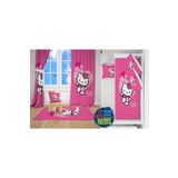 Lavisa Hello Kitty Model Dijital Baskı 2 fon Perde & Yatak Örtüsü ve Yastık Kılıfı & Halı
