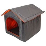 Lavista Dış Mekan Füme 50x55x52 cm Kedi ve Köpek Kulübesi