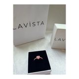 Lavista Silver Pembe Taşlı Rose Gümüş Yüzük