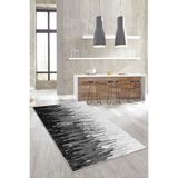 Lavita Home Dijital Baskı Yıkanabilir Kaymaz Gri Salon Halısı Mutfak Halısı Yolluk ve Paspas - 80 x 150 cm