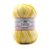 LaVita Yarn Baby Batik Çok Renkli El Örgü İpi %100 Akrilik 100gr (BY06 SARI)