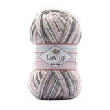 LaVita Yarn Baby Batik Çok Renkli El Örgü İpi %100 Akrilik 100gr (BY10 PEMBE GRİ)