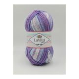 LaVita Yarn Baby Batik Çok Renkli El Örgü İpi %100 Akrilik 100gr (BY14 MOR LİLA)