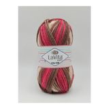 LaVita Yarn Baby Batik Çok Renkli El Örgü İpi %100 Akrilik 100gr (BY16 VİŞNE KAHVE)