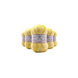 LaVita Yarn Baby Batik Çok Renkli El Örgü İpi %100 Akrilik 500gr 5 ADET (BY06 SARI)