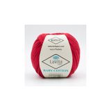 LaVita Yarn Baby Cotton Amigurumi Ve El Örgü Ipi %40 Akrilik %60 Cotton 50gr (3004 KIRMIZI)