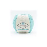LaVita Yarn Baby Cotton Amigurumi Ve El Örgü İpi %40 Akrilik %60 Cotton 50gr (5028 AİR MAVİ)