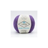 LaVita Yarn Baby Cotton Amigurumi Ve El Örgü Ipi %40 Akrilik %60 Cotton 50gr (5107 LAVANTA MOR)