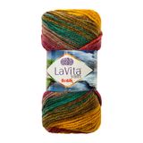 LaVita Yarn Batik El Örgü İpi %100 Akrilik 100gr (DG10 VİYANA)