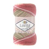 LaVita Yarn Cotton Batik El Örgü Ipi %60 Pamuk %40 Akrilik 100gr (CB16 BAHAR)