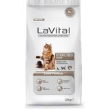 LaVital 1,5 kg Sterilised Kuzu Etli Kısırlaştırılmış Yetişkin Kedi Maması Doğal İçeriklerle
