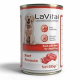 LaVital Sığır Etli Yaş Yetişkin Köpek Maması 395gr