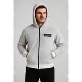 Laviva Fashion Kuzu Tüylü Astarlı Peluş Mont - 2XL - Gri