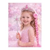 Laviyosa PRINCESS DREAM TAÇ & ASA AKSESUAR SETİ SAÇLI KARTANESİ PRENSESİ TAÇ ASA SETİ
