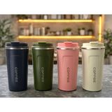 Lavly 500 ml Paslanmaz Çelik Termos Mug Çift Katmanlı Sızdırmaz Kahve Kupası
