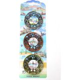 Lavly Istanbul Temalı Metal Magnet 3'lü Set - Yöresel Hediyelik Eşya