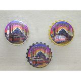 Lavly Istanbul Temalı Metal Magnet - Yöresel Hediyelik Eşya Turizm Anısı