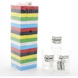 Lavly Jenga Shot Bardak Oyunu - Hobi Eğlence Içecek Oyunu Ahşap Blok
