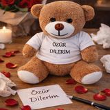 Lavly Özür Dilerim Tişörtlü Oyuncak Ayıcık - Peluş Ayı Hediye