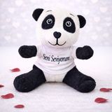 Lavly Seni Seviyorum Tişörtlü Sevimli Peluş Panda Oyuncak Hediye