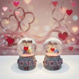 Lavly Toptan Love Tasarımlı Işıklı Mini Kar Küresi
