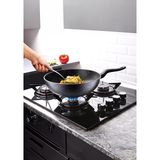 LAVONNI ChefMaster 28 Cm Granit Wok Tava Siyah Yanmaz Yapışmaz
