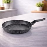 Lavonni Eco Diez 24 cm Granit Tava Siyah Yanmaz Yapışmaz Çizilmez Tava Kahvaltılık Yumurta Tavası