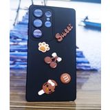 Lavreduar Galaxy S22 Ultra ile Uyumlu Sevimli Karikatürlü Telefon Kılıfı - Şirin Tasarım SWAETD Yumuşak Silikon, Darbeye Dayanıklı, Eğlenceli Komik Karakterli (cerycream)