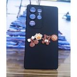 Lavreduar Galaxy S22 Ultra ile Uyumlu Sevimli Karikatürlü Telefon Kılıfı - Şirin Tasarım SWAETD Yumuşak Silikon, Darbeye Dayanıklı, Eğlenceli Komik Karakterli (complexbear)