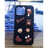 Lavreduar IPhone 15 Plus ile Uyumlu Sevimli Karikatürlü Telefon Kılıfı - Şirin Tasarım SWAETD Yumuşak Silikon, Darbeye Dayanıklı, Eğlenceli Komik Karakterli (peakbear)