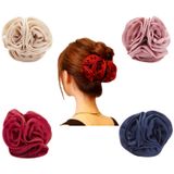 Lawie 4 paket büyük kelebek ahtapot şerit ipek şifon gül çiçek büyük fiyonklar plastik saç pençe klipleri çene tokalarım sapları kelepçeler klipsler pimler dekoratif çörekler büküm saç Up fantezi aksesuarlar kadınlar kız