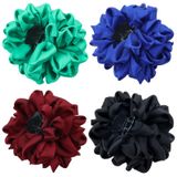 Lawie 4 paket mavi siyah bordo kırmızı yeşil kelebek ahtapot kore şerit ipek şifon büyük gül çiçek yay plastik saç pençe klipleri çene tokalarım sapları kelepçeler dekoratif topuz Chignon aksesuarları kadınlar için